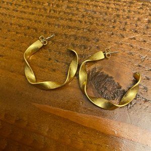Gold Madewell Hoops